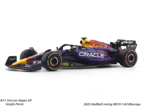 2023 RedBull racing RB19 No. 11 1:43 Bburago Formula 1 diecast scale model car