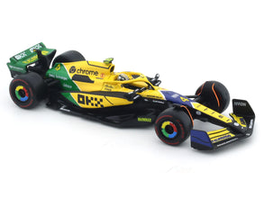 2024 McLaren MCL38 No.4 Lando Norris Senna Tribute 1:43 Bburago Formula 1 diecast scale model car