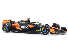 2024 McLaren MCL38 No. 81 Oscar Piastri 1:43 Bburago Formula 1 diecast scale model car
