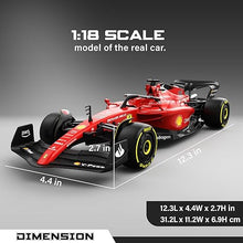 Rastar Authentic Licensed Ferrari F1 75 RC Car - Detailed Design, 2.4GHz Control | Color :  1:18 Ferrari F1 75