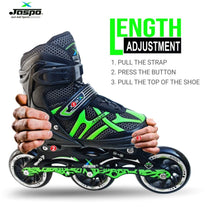 JASPO - 3 WHEEL INLINE SKATE - 6-9 UK (L)