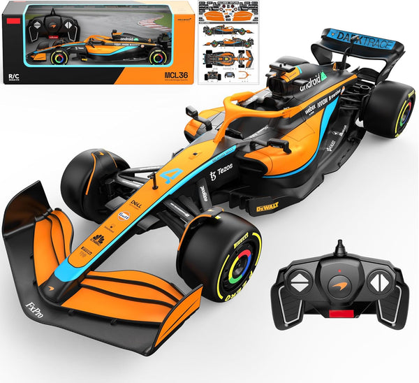 Rastar Authentic Licensed Mclaren F1 Mcl36 RC Car - Detailed Design, 2.4GHz Control | Color :  1:18 Mclaren F1 Mcl36