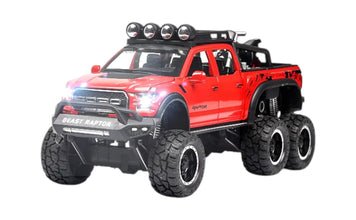 Ford F-150 Raptor 6X6 scale model car miniature - Big Size