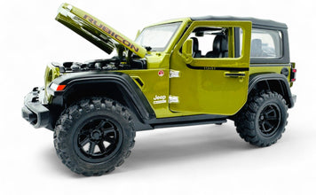 Jeep Wrangler Rubicon diecast Scale Model car with Removable Top  - Big Size