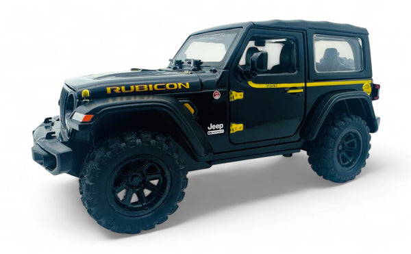 Jeep Wrangler Rubicon 3 Door Removable Top diecast scale model car collectible | Assorted Colors
