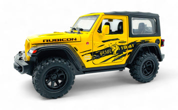 Jeep Wrangler Rubicon diecast Scale Model car with Removable Top  - Big Size