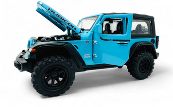 Jeep Wrangler Rubicon diecast Scale Model car with Removable Top  - Big Size