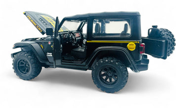Jeep Wrangler Rubicon 3 Door Removable Top diecast scale model car collectible | Assorted Colors
