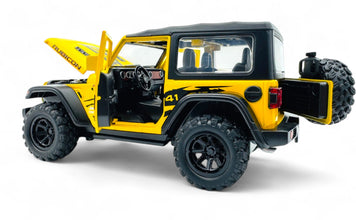 Jeep Wrangler Rubicon diecast Scale Model car with Removable Top  - Big Size
