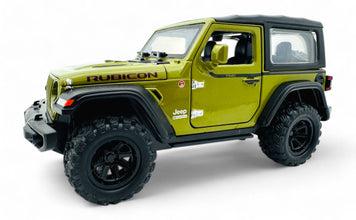Jeep Wrangler Rubicon diecast Scale Model car with Removable Top  - Big Size