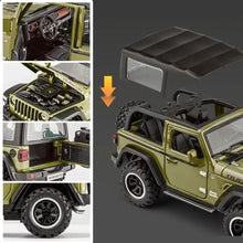 JEEP WRANGLER 3 DOOR METAL CAR WITH REMOVABLE TOP