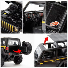 JEEP WRANGLER 3 DOOR METAL CAR WITH REMOVABLE TOP