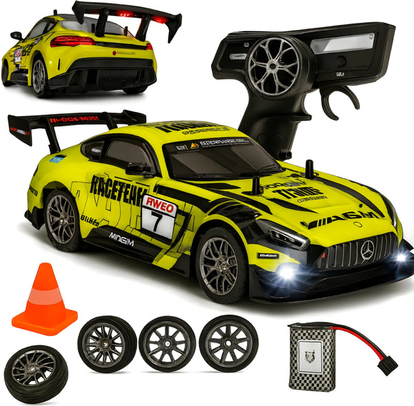 High-Speed Drift Remote Control Car – 25 km/h, 4X4, LED Lights, 2.4G | 1:16