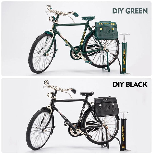 Classic Bicycle Metal Scale Model Diecast Miniature Collection with accessories