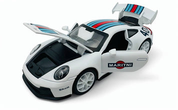 Martini Racing Porsche 911 GT3 RS with acrylic case - 24h LE MANS Licensed diecast Scale Model car