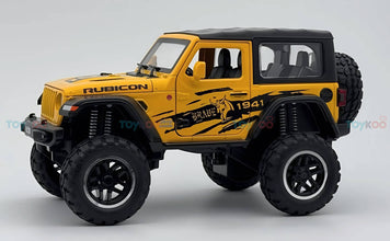 Jeep Wrangler Rubicon diecast Scale Model car with Removable Top  - Big Size