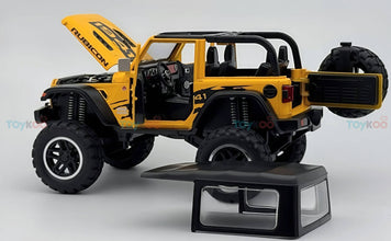 Jeep Wrangler Rubicon diecast Scale Model car with Removable Top  - Big Size
