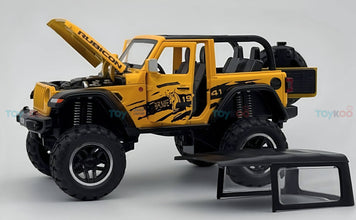 Jeep Wrangler Rubicon diecast Scale Model car with Removable Top  - Big Size