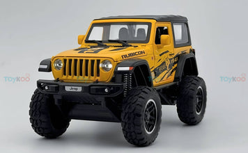 Jeep Wrangler Rubicon diecast Scale Model car with Removable Top  - Big Size