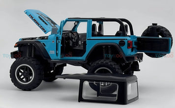Jeep Wrangler Rubicon diecast Scale Model car with Removable Top  - Big Size