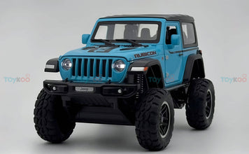 Jeep Wrangler Rubicon diecast Scale Model car with Removable Top  - Big Size