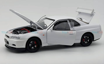 Nissan Skyline GT-R R34 Super Model diecast scale model car miniature - Big Size