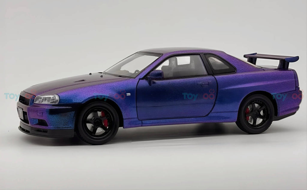 Nissan Skyline GT-R R34 Super Model 1:18 diecast scale model car miniature Big Size