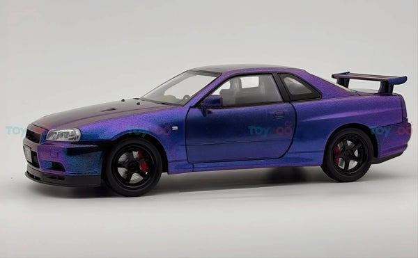 Nissan Skyline GT-R R34 Super Model diecast scale model car miniature - Big Size