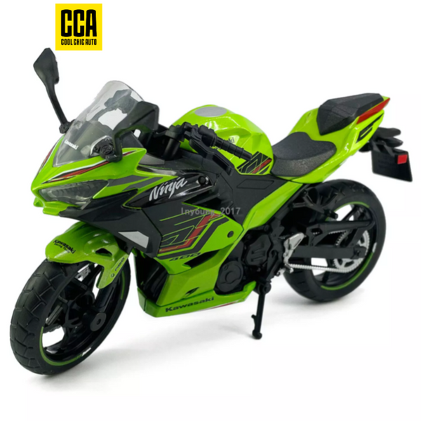 Kawasaki Ninja 400 Green 1:12 CCA licensed diecast scale model bike collectible